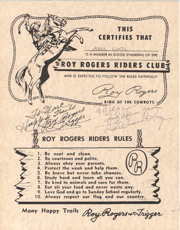 Riders Roy Rogers Riders Club image