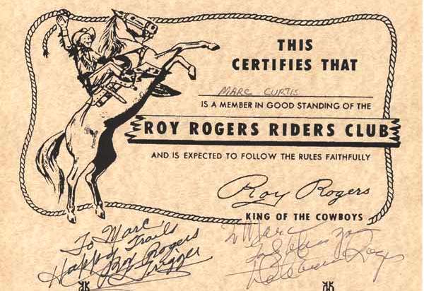 Roy_Rogers_Riders_Club_cropped Marc Curtis Home. Roy Rogers Riders Club autographed image